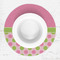 Pink & Green Dots Round Linen Placemats - LIFESTYLE (single)