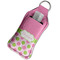 Pink & Green Dots Sanitizer Holder Keychain - Large in Case