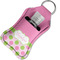 Pink & Green Dots Sanitizer Holder Keychain - Small in Case
