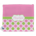 Pink & Green Dots Security Blankets - Double Sided (Personalized)