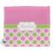 Pink & Green Dots Security Blanket - Front View