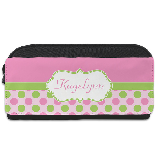 Custom Pink & Green Dots Shoe Bag (Personalized)