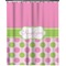Pink & Green Dots Shower Curtain 70x90