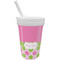Pink & Green Dots Sippy Cup with Straw (Personalized)