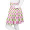 Pink & Green Dots Skater Skirt - Side