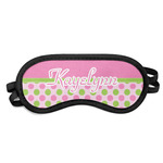 Pink & Green Dots Sleeping Eye Mask - Small (Personalized)