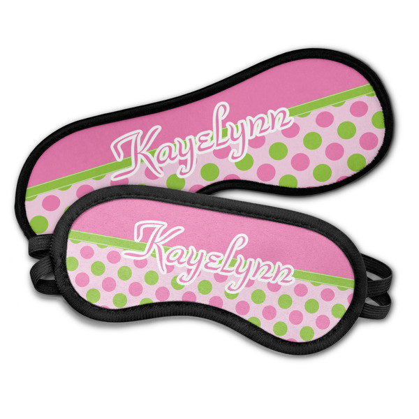 Pink & Green Dots Sleeping Eye Masks - PARENT