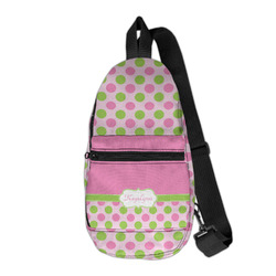 Pink & Green Dots Sling Bag (Personalized)