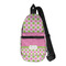 Pink & Green Dots Sling Bag - Front View