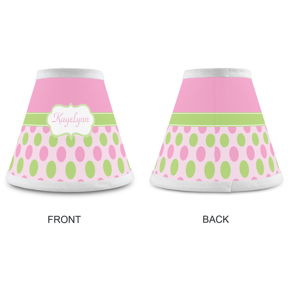 Pink & Green Dots Small Chandelier Lamp - Approval