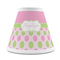 Pink & Green Dots Chandelier Lamp Shade (Personalized)