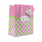 Pink & Green Dots Small Gift Bag - Front/Main