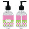 Pink & Green Dots Glass Soap/Lotion Dispenser - Approval