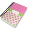 Pink & Green Dots Spiral Journal 5 x 7 - Main