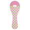 Pink & Green Dots Ceramic Spoon Rest (Personalized)