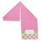 Pink & Green Dots Sports Towel Folded - Both Sides Showing