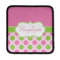Pink & Green Dots Square Patch