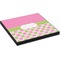 Pink & Green Dots Square Table Top (Angle Shot)