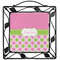 Pink & Green Dots Square Trivet (Personalized)