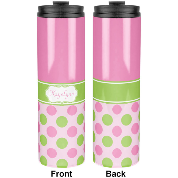 Pink & Green Dots Stainless Steel Tumbler 20 Oz - Approval