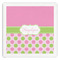 Pink & Green Dots Paper Dinner Napkins (Personalized)
