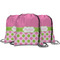 Pink & Green Dots String Backpack - MAIN