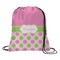 Pink & Green Dots Drawstring Backpack