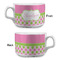 Pink & Green Dots Tea Cup - Single Apvl