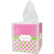 Pink & Green Dots Tissue Box Cover (Personalized)