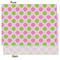 Pink & Green Dots Tissue Paper - Heavyweight - Medium - Front & Back