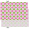 Pink & Green Dots Tissue Paper - Heavyweight - XL - Front & Back