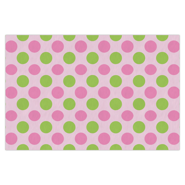 Custom Pink & Green Dots Tissue Paper Sheets - X-Large - Heavyweight