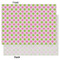 Pink & Green Dots Tissue Paper - Lightweight - Large - Front & Back