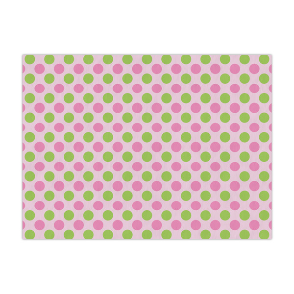 Custom Pink & Green Dots Tissue Paper Sheets