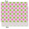 Pink & Green Dots Tissue Paper - Lightweight - Medium - Front & Back