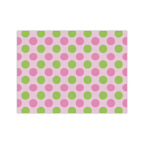 Custom Pink & Green Dots Medium Tissue Papers Sheets - Lightweight