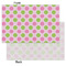 Pink & Green Dots Tissue Paper - Lightweight - Small - Front & Back