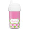 Pink & Green Dots Toddler Sippy Cup (Personalized)