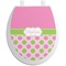 Pink & Green Dots Toilet Seat Decal (Personalized)