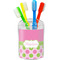 Pink & Green Dots Toothbrush Holder (Personalized)