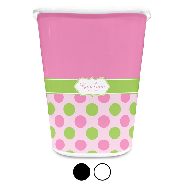 Pink & Green Dots Trash Can Aggregate