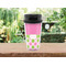 Pink & Green Dots Travel Mug Lifestyle (Personalized)