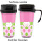 Pink & Green Dots Travel Mugs - with & without Handle