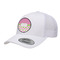 Pink & Green Dots Trucker Hat - White (Personalized)