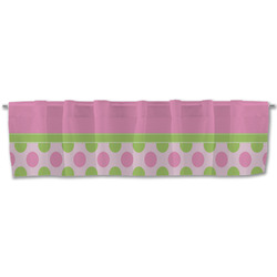 Pink & Green Dots Valance (Personalized)