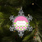 Pink & Green Dots Vintage Snowflake - (LIFESTYLE)