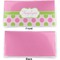 Pink & Green Dots Vinyl Check Book Cover - Front and Back
