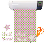 Pink & Green Dots Vinyl Sheet (Re-position-able)