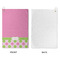 Pink & Green Dots Waffle Weave Golf Towel - Approval