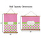 Pink & Green Dots Wall Hanging Tapestries - Parent/Sizing